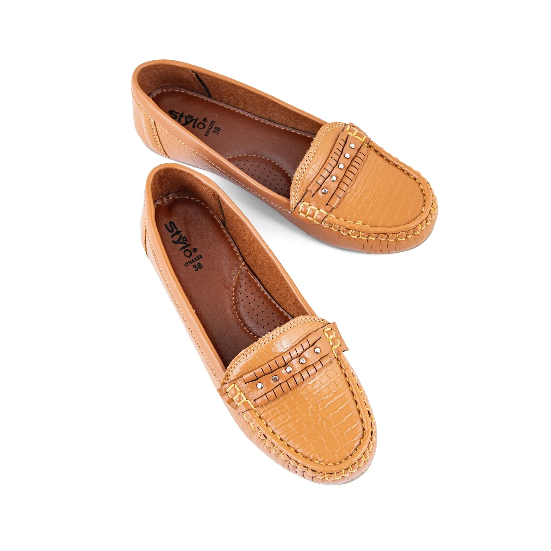Tight Fit Mustard Moccasin WN4323