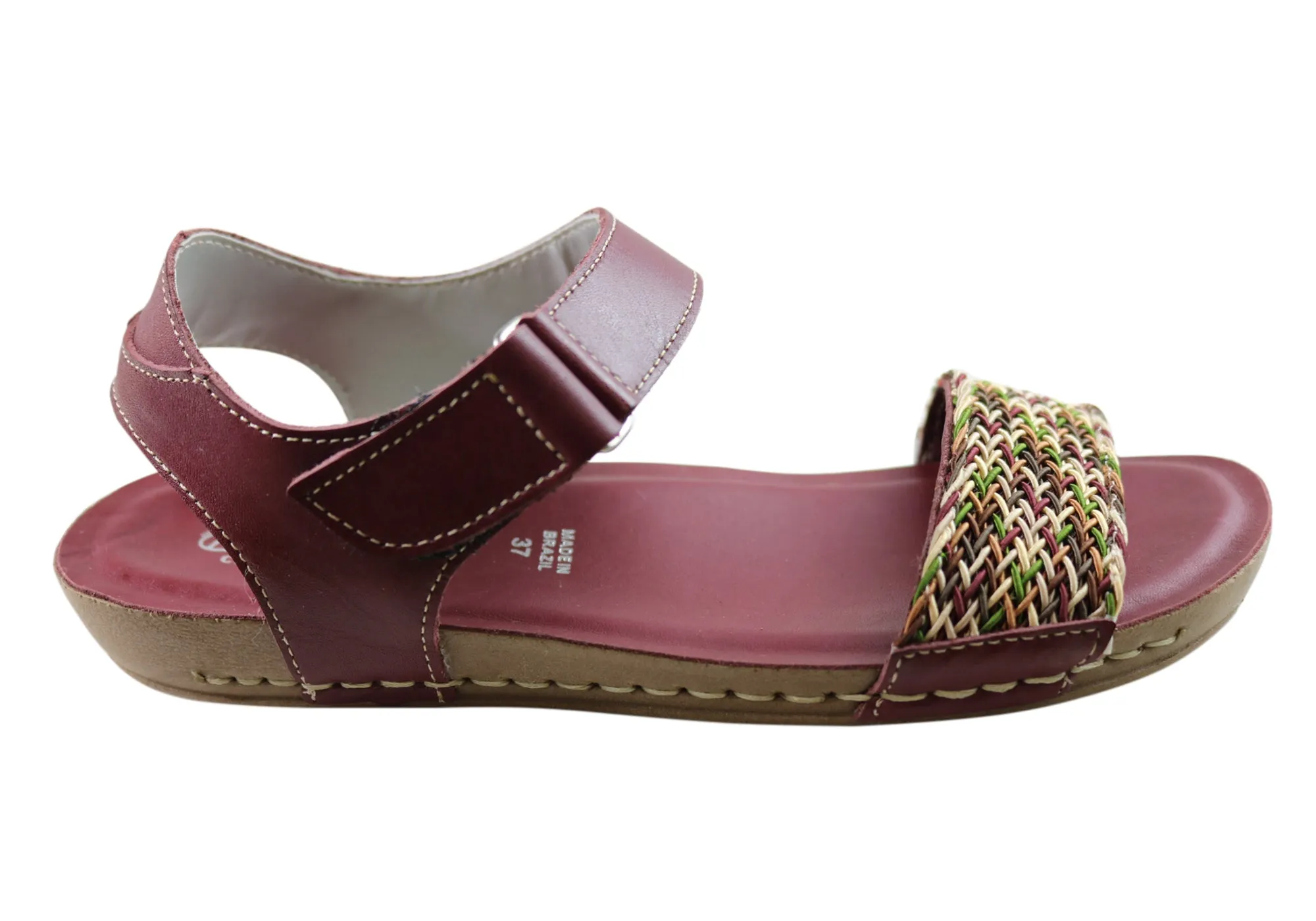 Andacco Abel Womens Brazilian Comfortable Leather Sandals Simple Entry