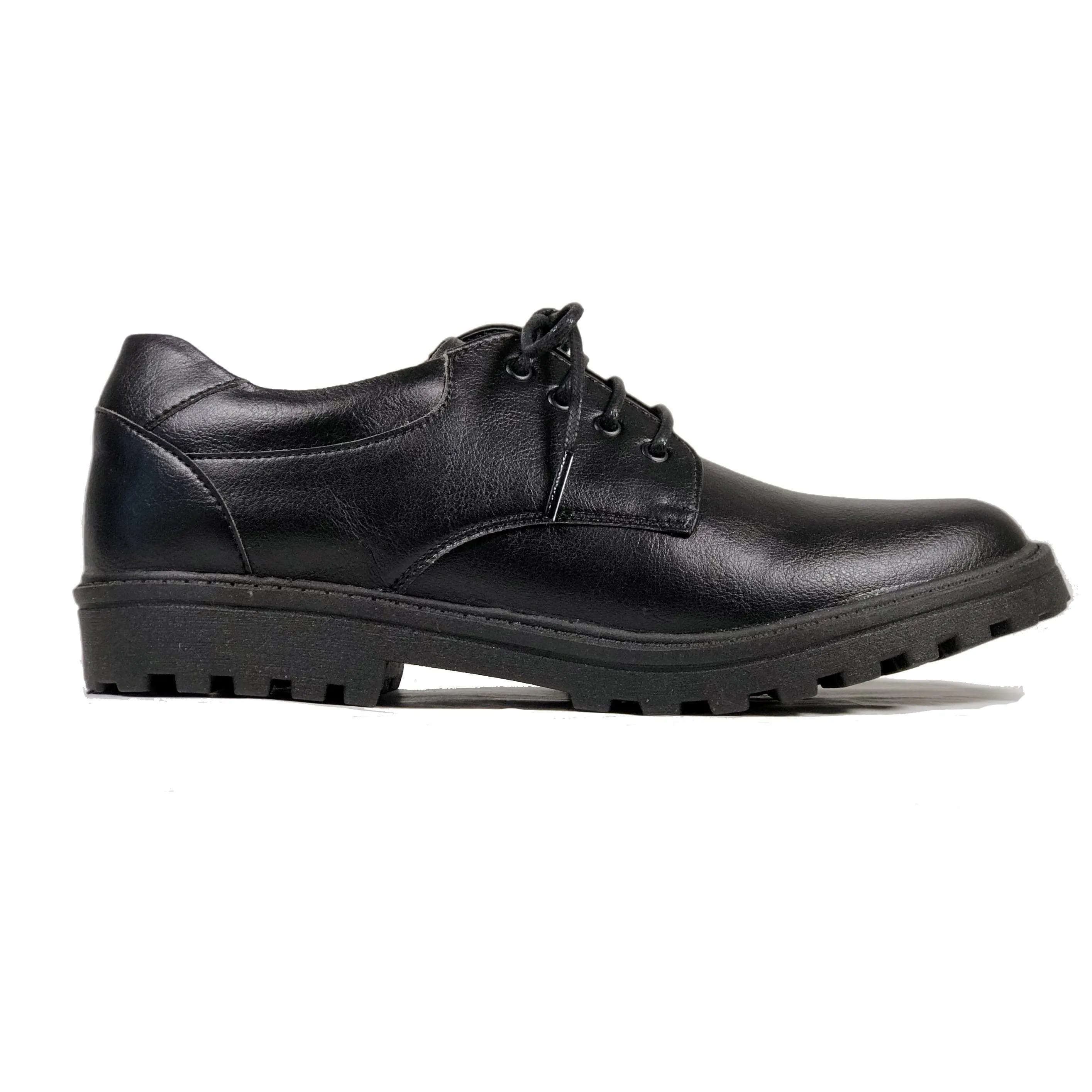 Modern Bold Classic Derby vegan school shoe by Vegan Style - black
