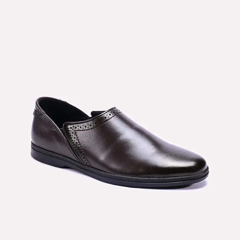 Landon Brown Slip On Dress Shoes 0111091 Refined Comfort Guest Ready