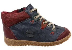 Comfortable backstay Superior Design Cabello Comfort 6771-303 Womens European Comfort Leather Ankle Boots
