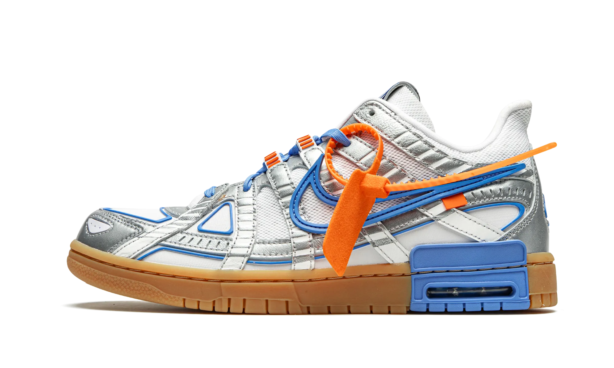 Air Rubber Dunk "Off-White - University Blue" Minimal Style