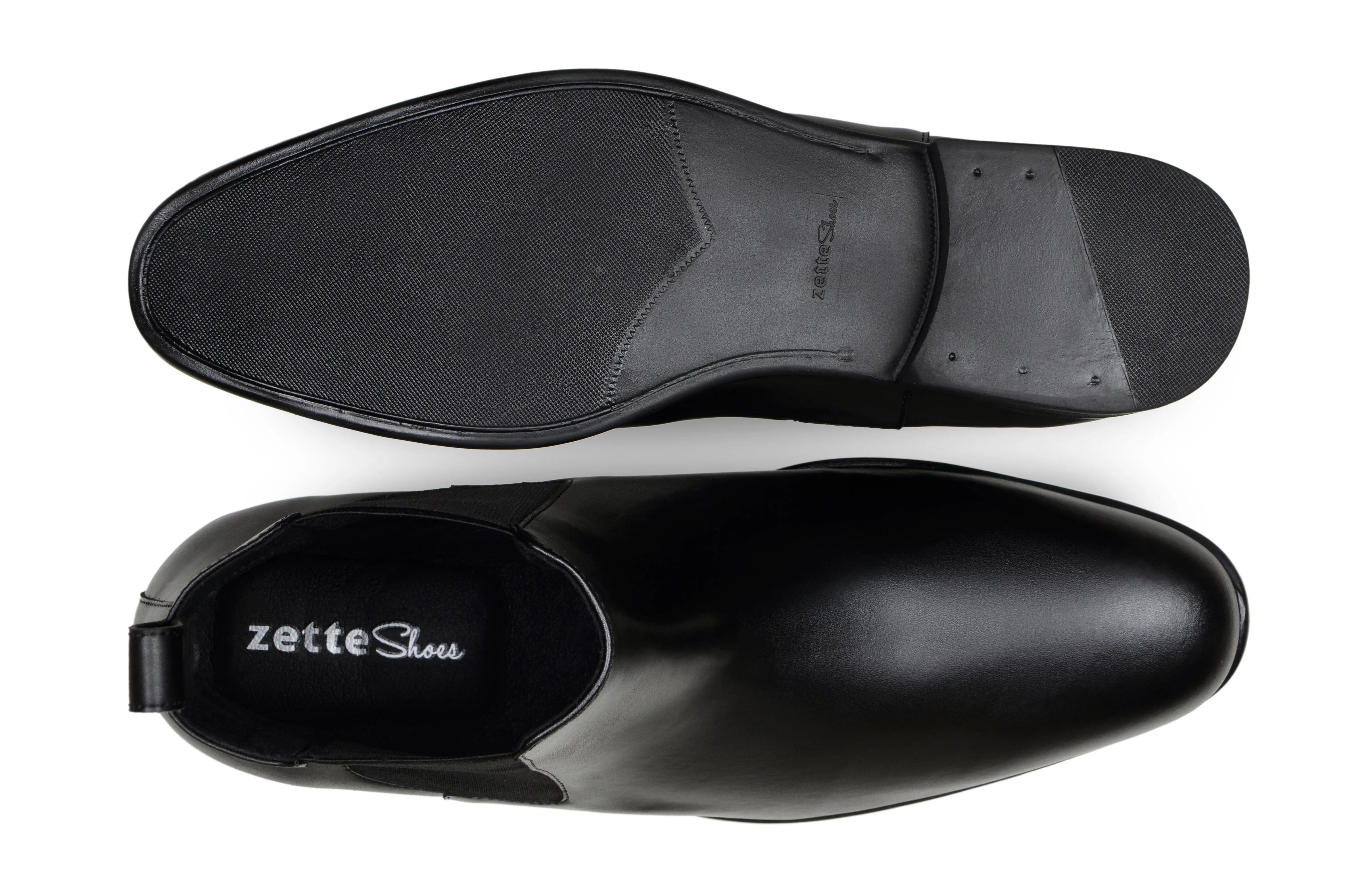 'Harry' men's vegan chelsea by Zette Shoes - black River Cross Craftsmanship