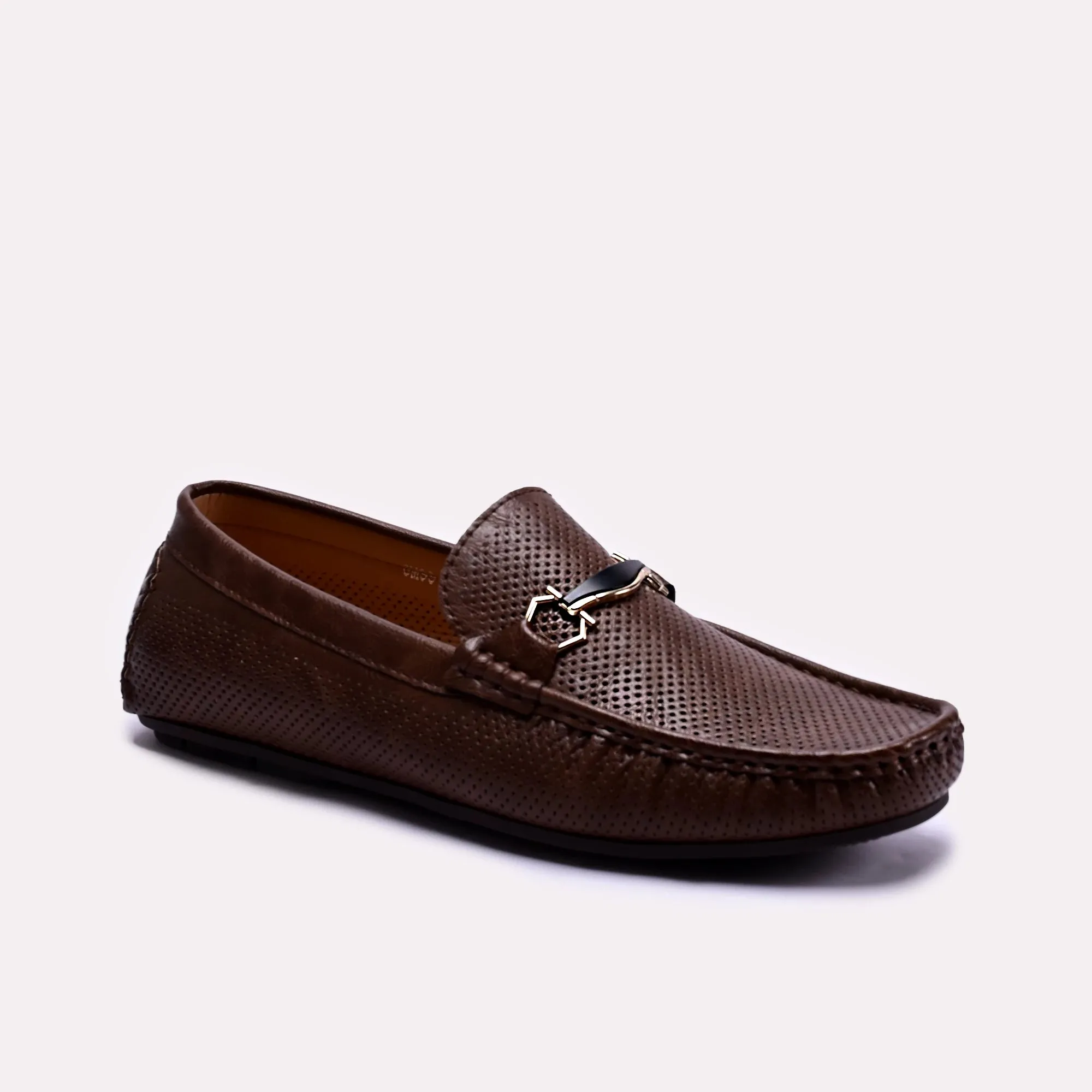 Hilton Brown Perforated Loafers 0130777 Beach Walk