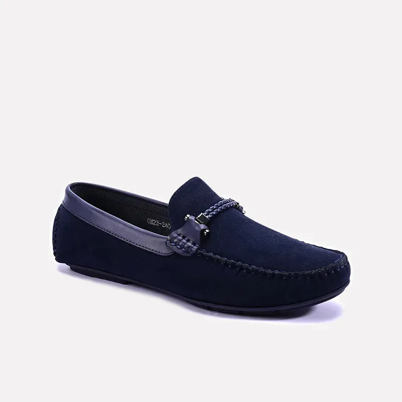 Blue Velvet Loafers Men 0130789 Quick Change Event Go