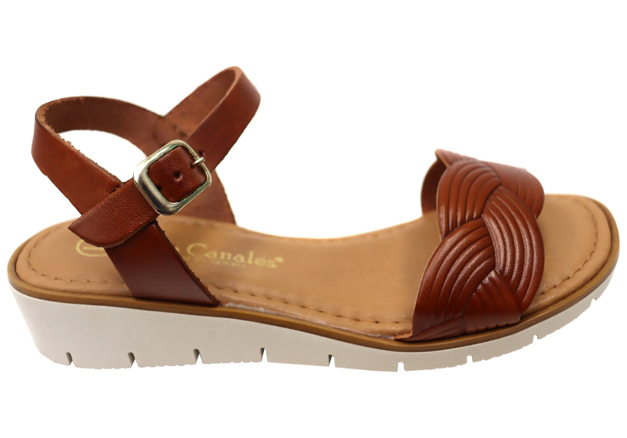 Lola Canales Erin Womens Comfortable Leather Sandals Made In Spain Active Summer Footwear