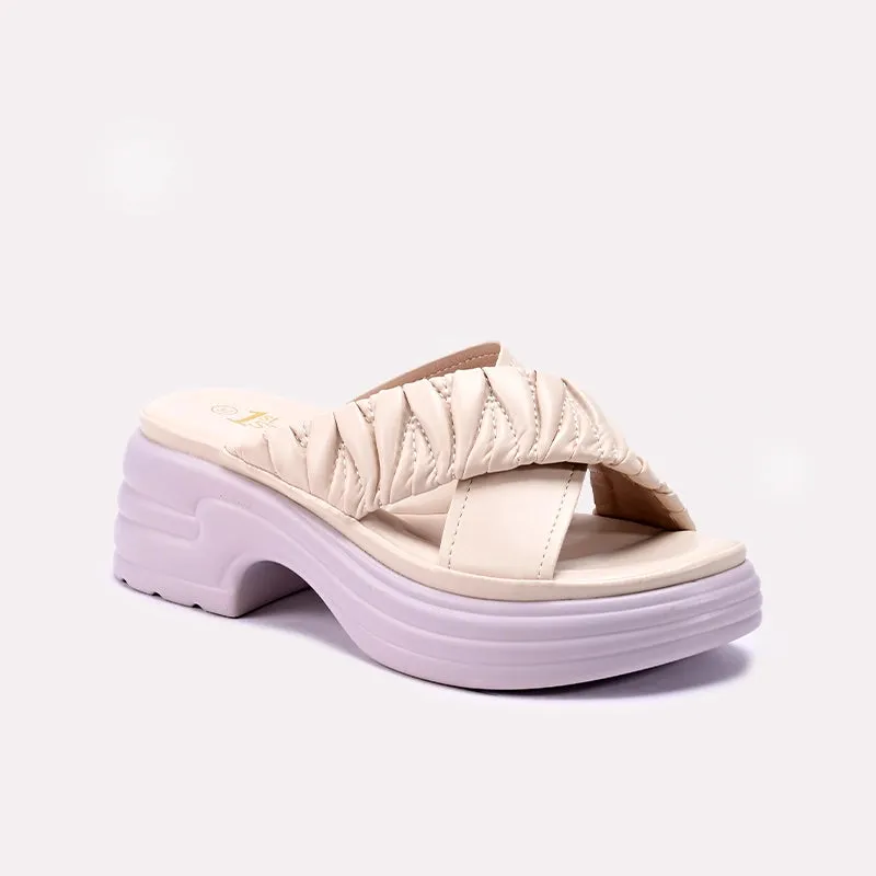 Breathable Design Womens Fawn Platform Slippers 0413356
