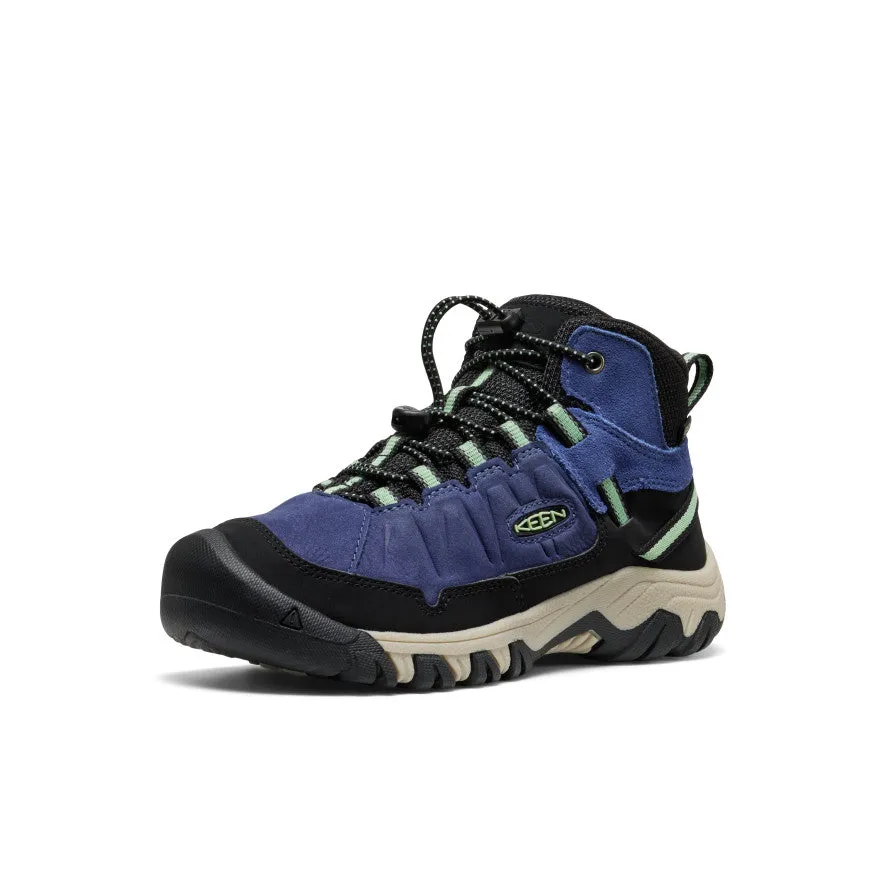 Functional Footwear Big Kids' Targhee IV Waterproof Hiking Boot  |  Skipper Blue/Hemlock