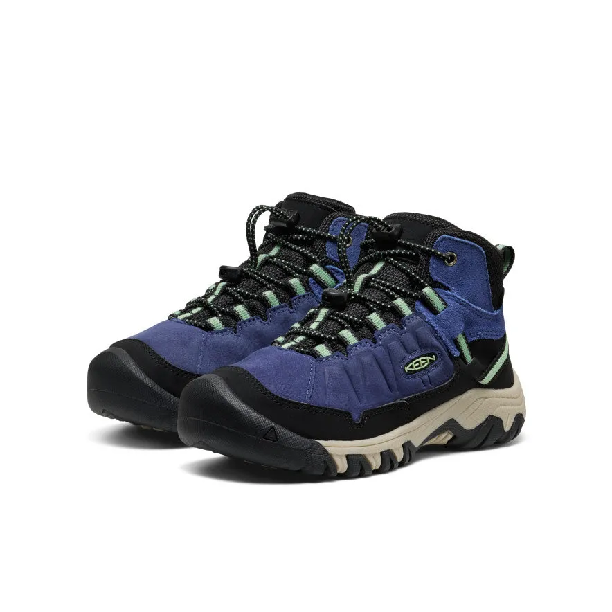 Big Kids' Targhee IV Waterproof Hiking Boot  |  Skipper Blue/Hemlock Stable Support Weather Resistant User Warm And Comfortable