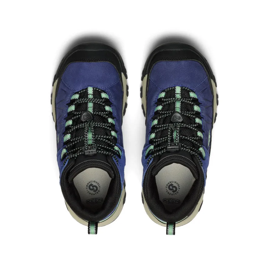 Big Kids' Targhee IV Waterproof Hiking Boot  |  Skipper Blue/Hemlock Durable Shell Cold Climate Comfort Backing