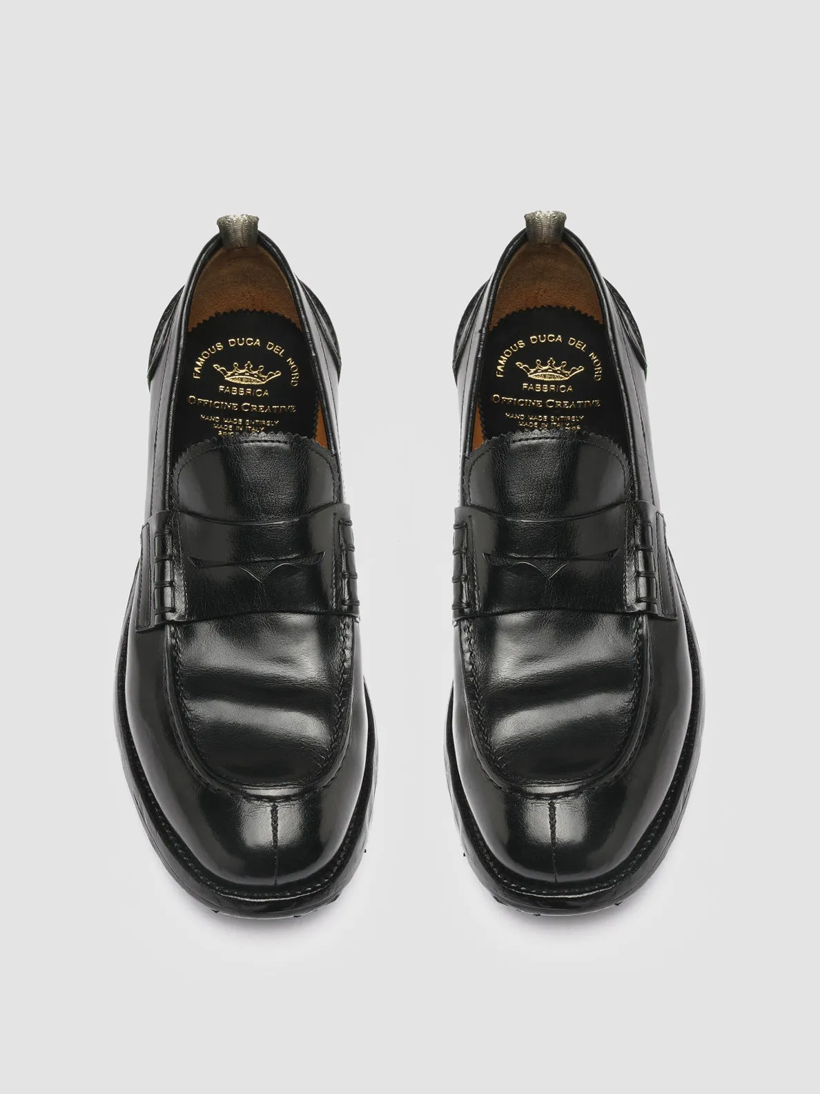 BALANCE 011 - Black Leather Penny Loafers Summer Pick Active Gear