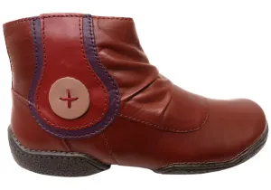 J Gean Luna Womens Comfortable Leather Ankle Boots Made In Brazil Graduate Ultimate Wear