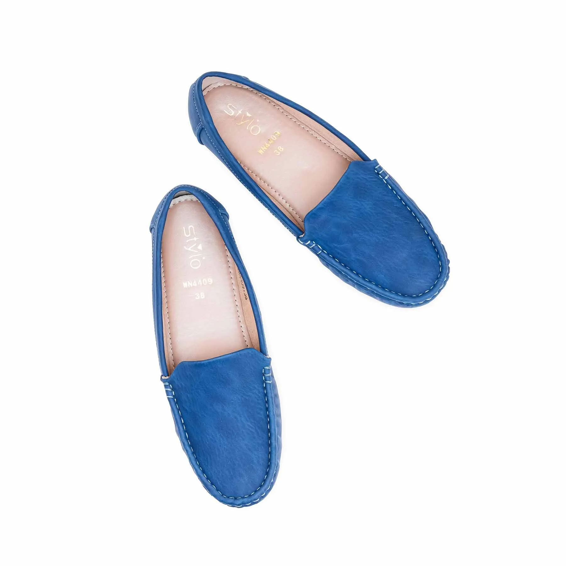 shoe style Women's Blue Moccasin WN4409