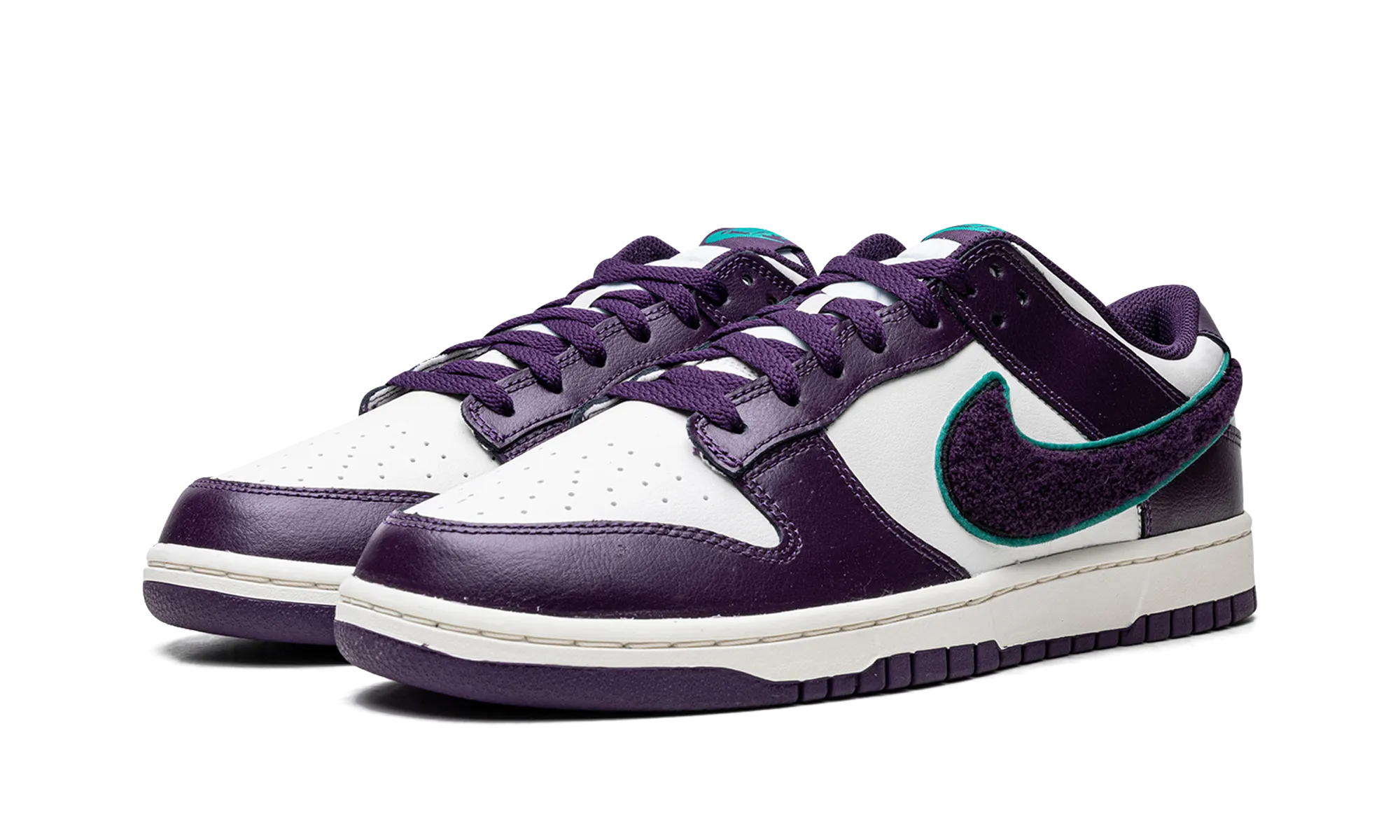 Dunk Low "Chenille Swoosh - Grand Purple" Neutral Form Minimal Stitch