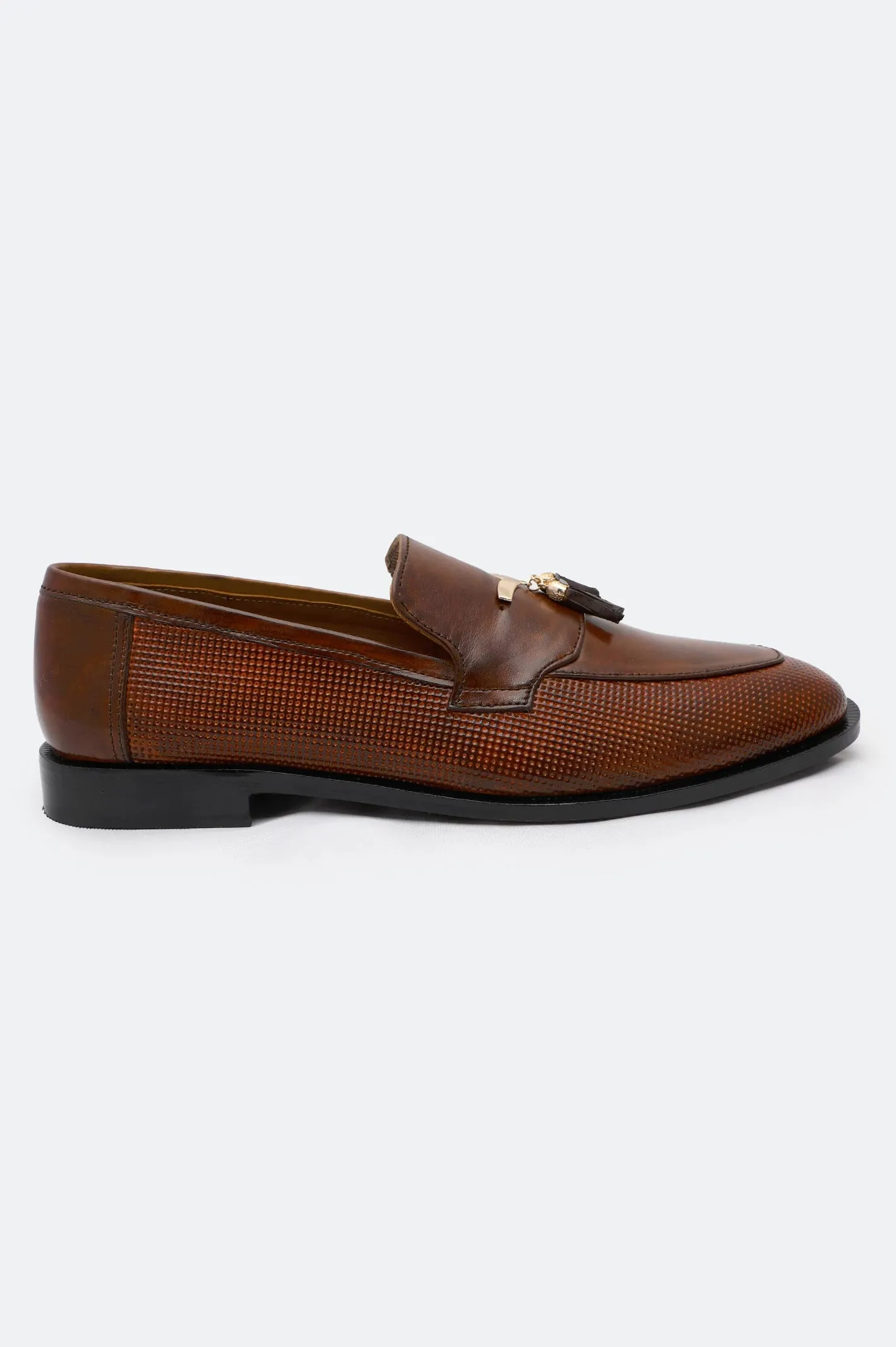 Gloss Finish Brown Formal Shoes