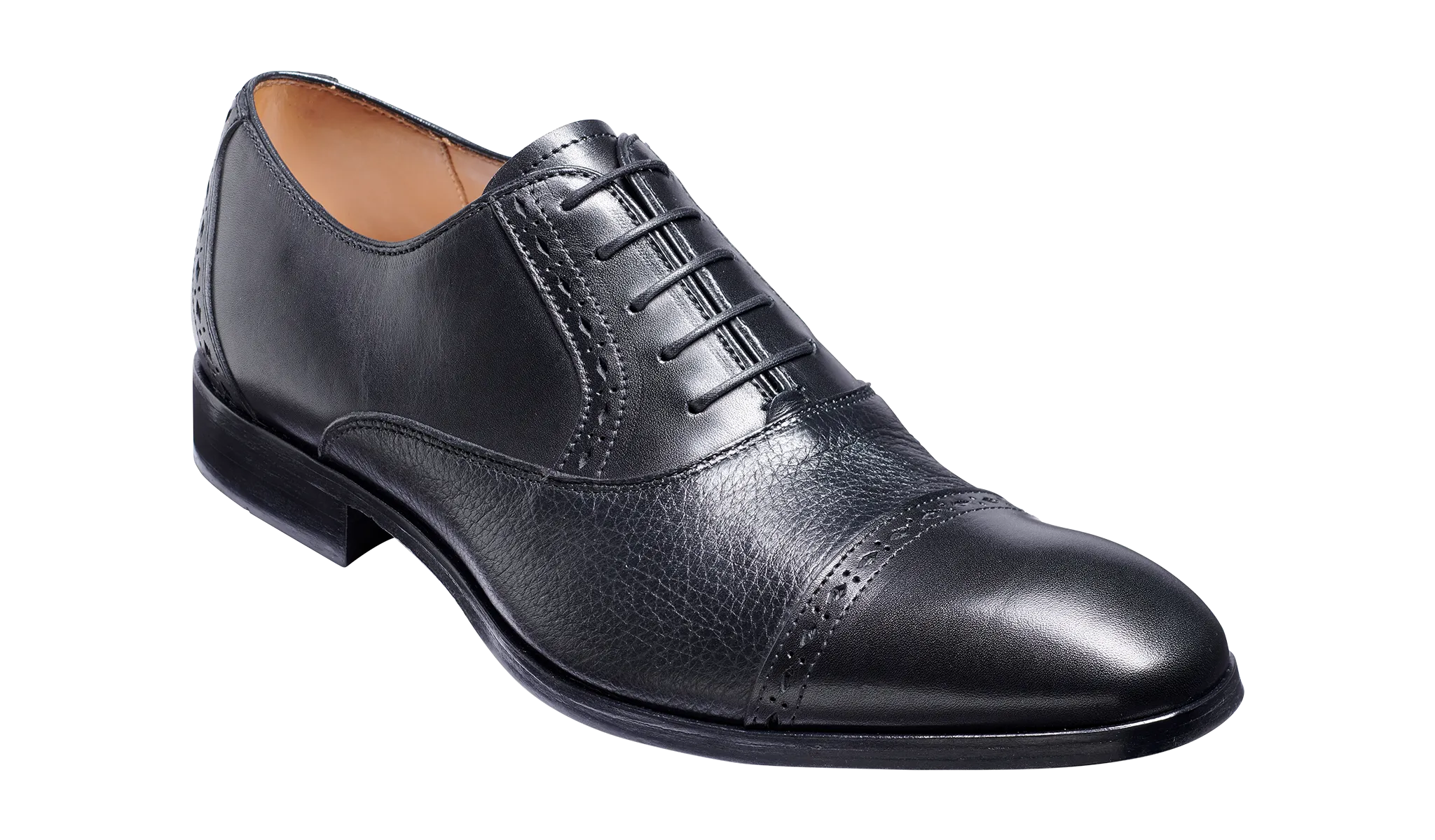Ramsgate - Black Calf / Black Deerskin Seamless Stitching Neutral Routine