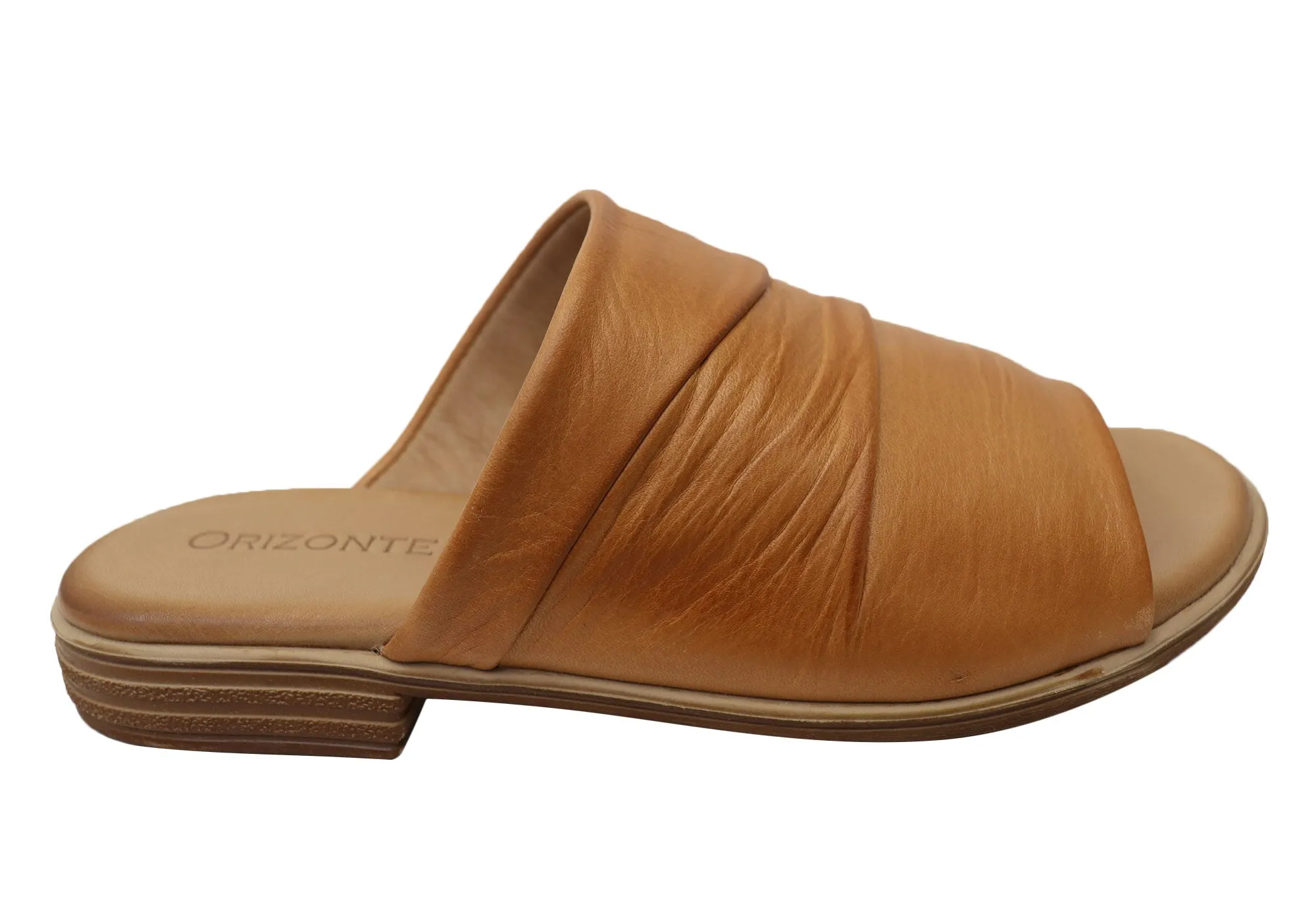 Foot Support Shoes easy move Orizonte Canberra Womens European Leather Comfortable Slides Sandals