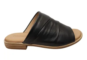 Spring Mood Orizonte Canberra Womens European Leather Comfortable Slides Sandals