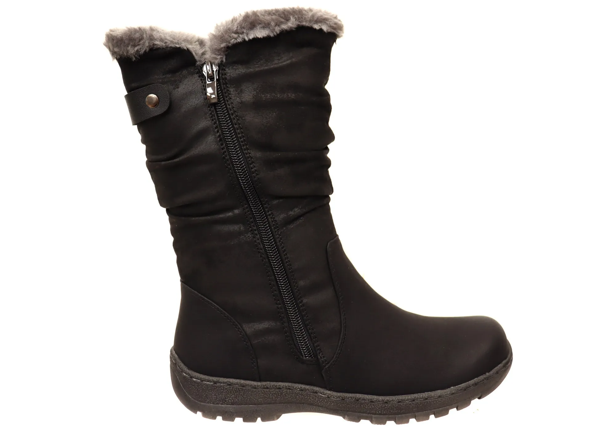 CC Resorts Goose Womens Comfortable Mid Calf Boots Wind Barrier Avant Mood