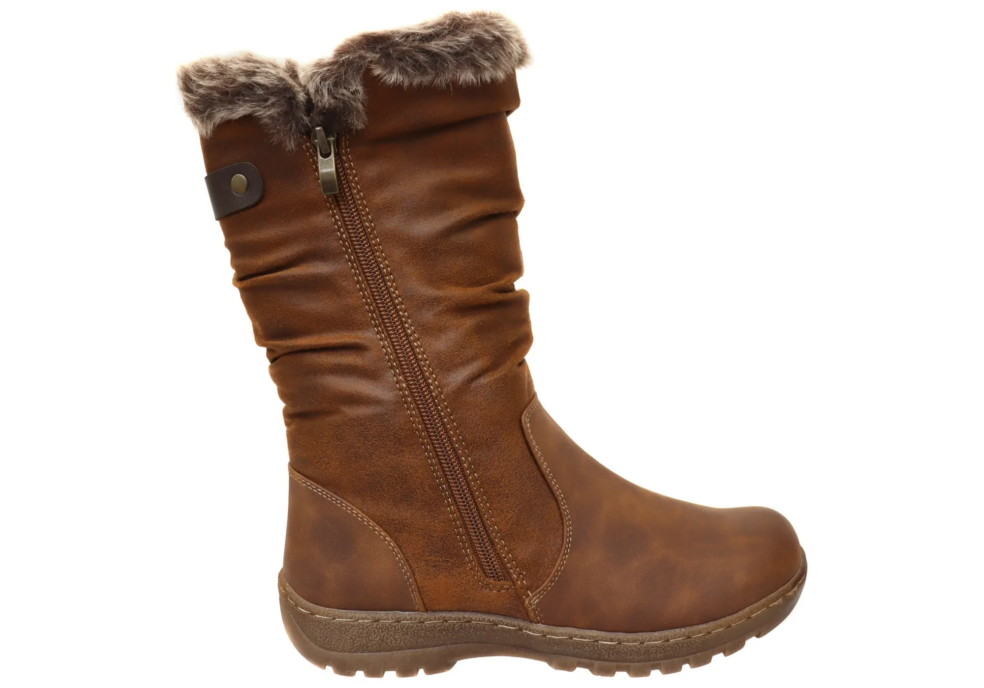 PullOn removable insoles CC Resorts Goose Womens Comfortable Mid Calf Boots