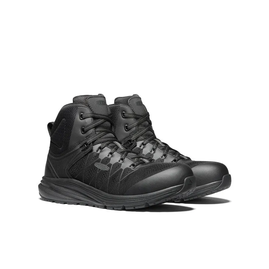 Men's Vista Energy Mid (Carbon Toe)  |  Black/Raven Cushioned Step Snowy Path