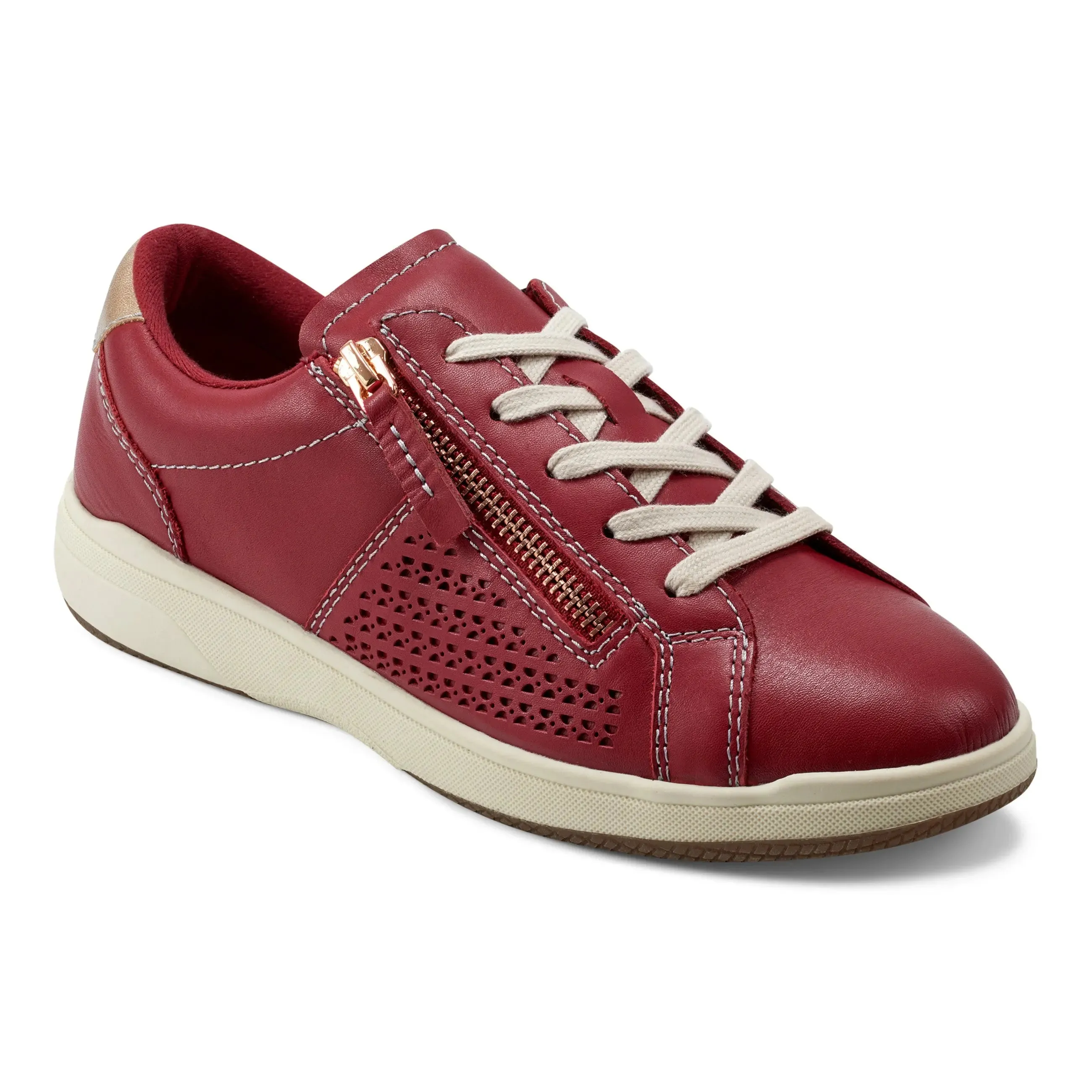 Netta Round Toe Casual Lace-up Sneakers Breathable Material
