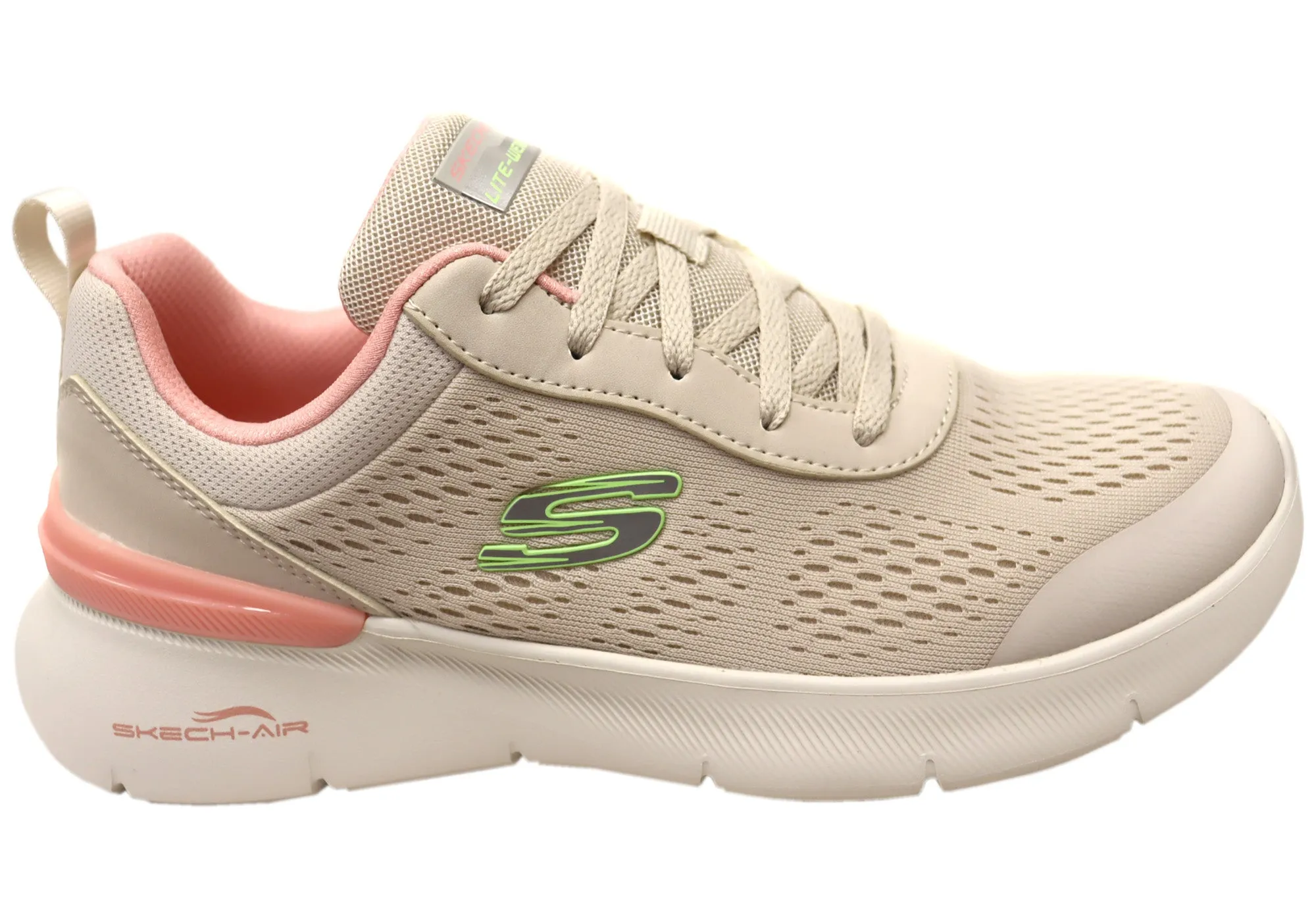 Breathable Beach Walk Mesh Upper Skechers Womens Skech Air Dynamight 2.0 New Heights Comfortable Shoes