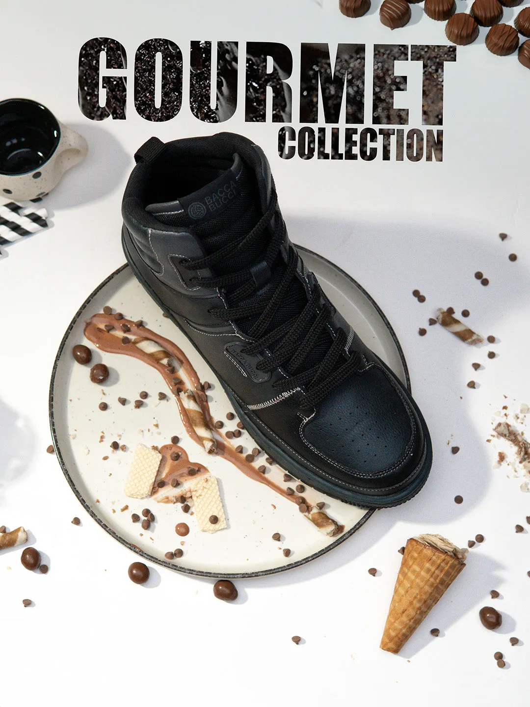 Bacca Bucci Gourmet Collection: High-Top Sneakers Inspired by Dessert Indulgence Arch Support Wellness Seekers Hiking
