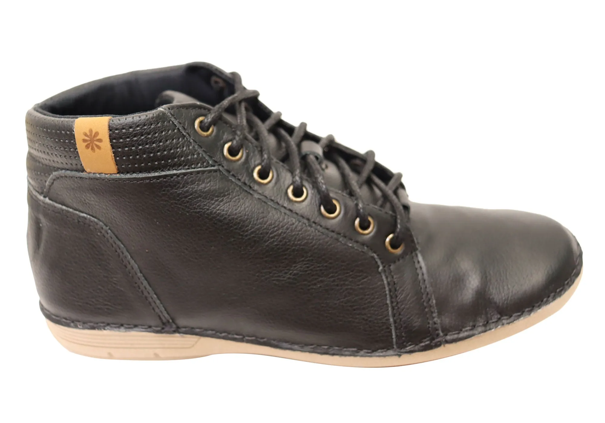 Smooth Texture Desert Expedition New Face Milena Womens Comfortable Leather Ankle Boots Made In Brazil