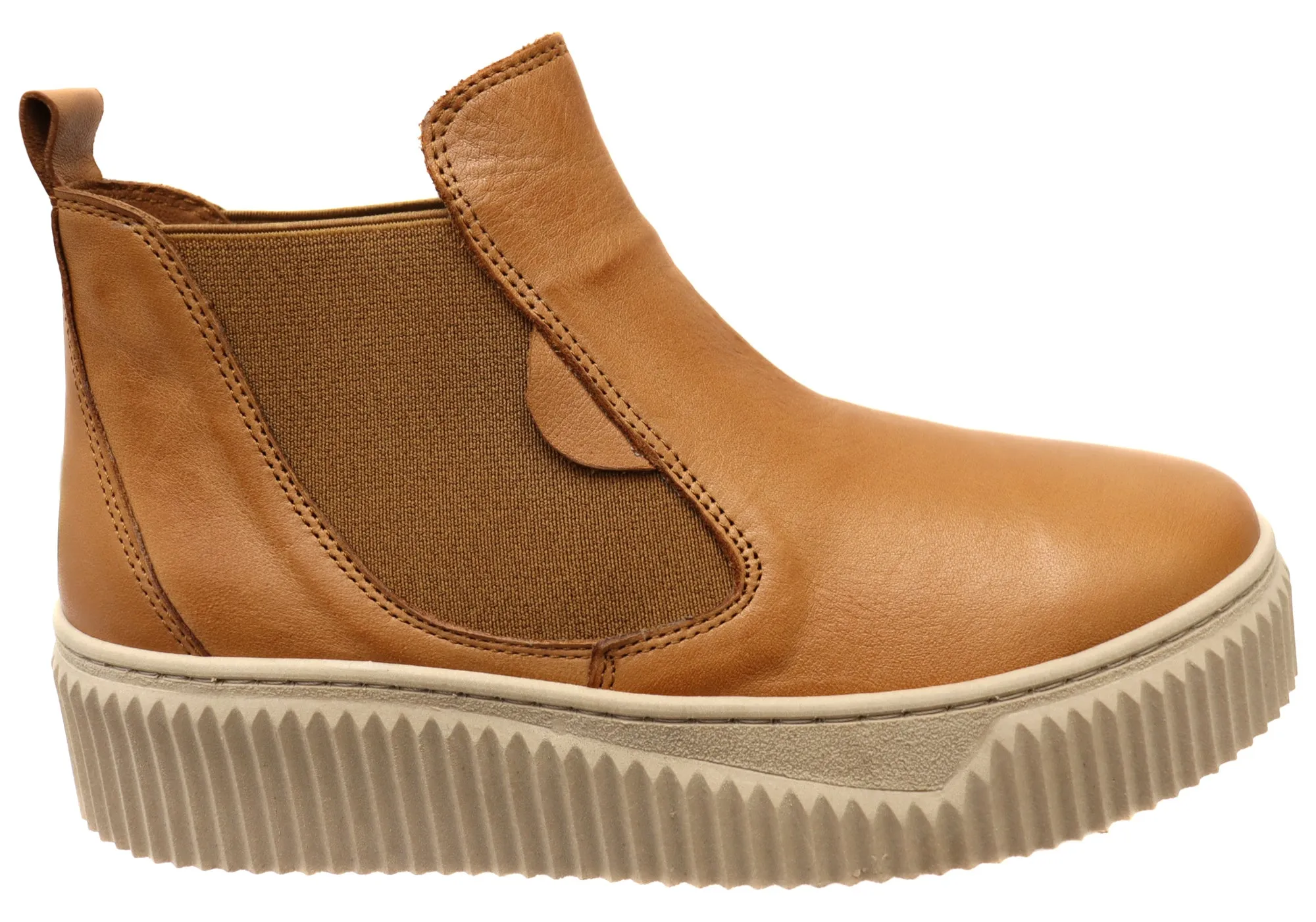 Orizonte Maeva Womens European Comfortable Leather Ankle Boots Reinforced heel