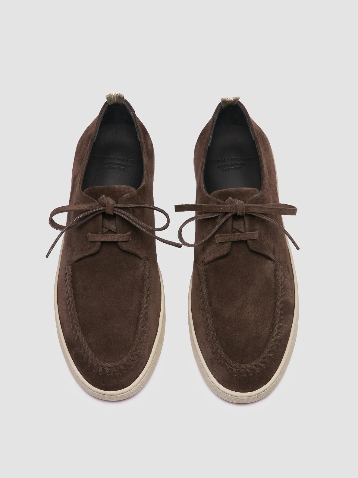 HERBIE 012 - Brown Suede Derby Shoes Touch Comfort Feet Support