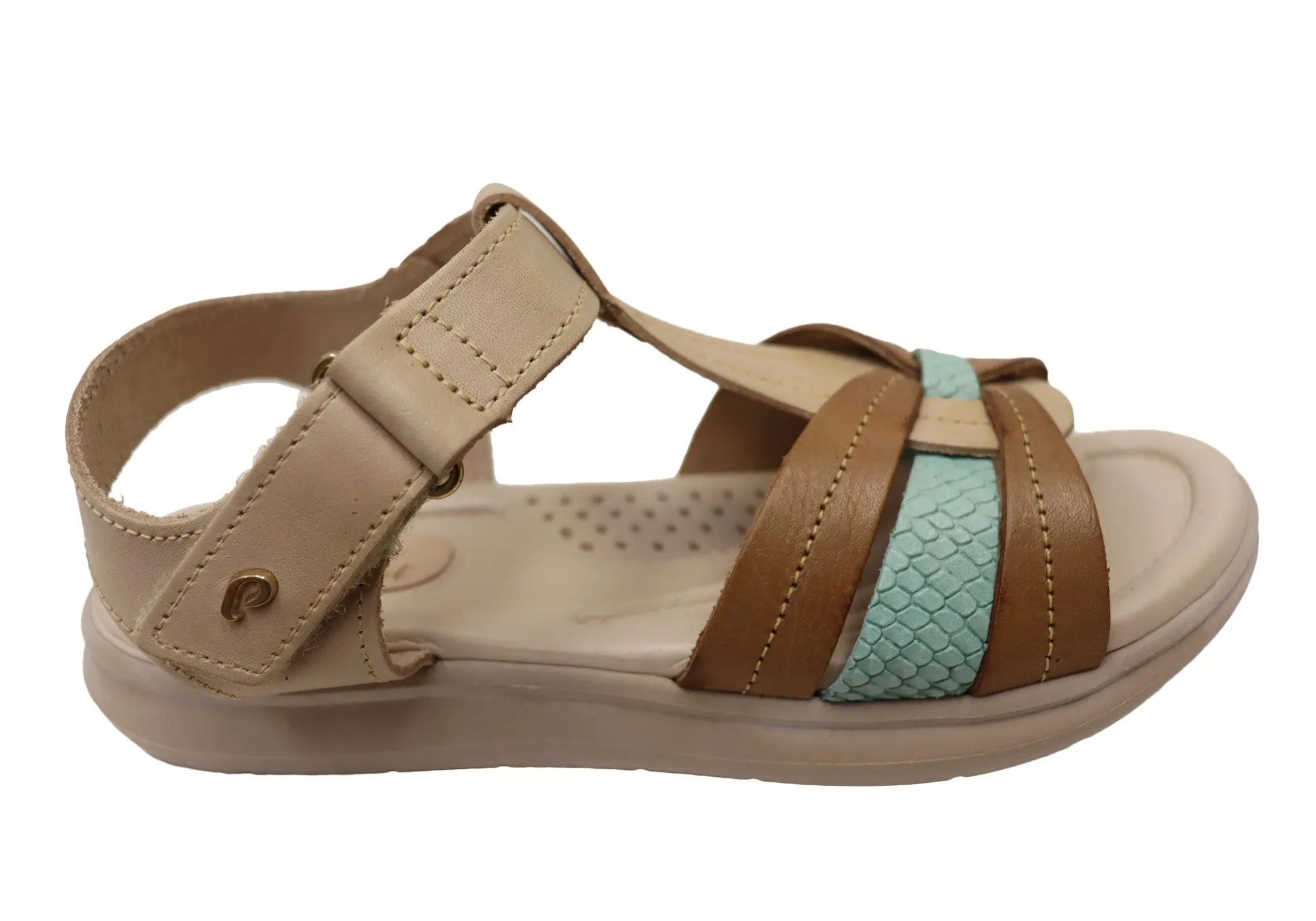 Trendy Vacation Sandals Urban Leisure Pegada Dorita Womens Comfortable Leather Sandals Made In Brazil