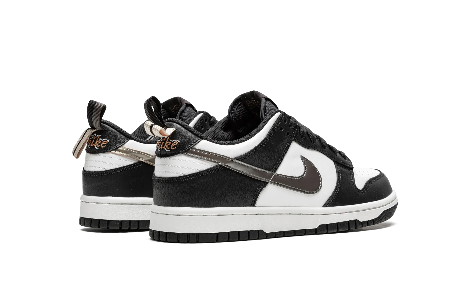 Dunk Low "Black White Metallic" Modern Pace