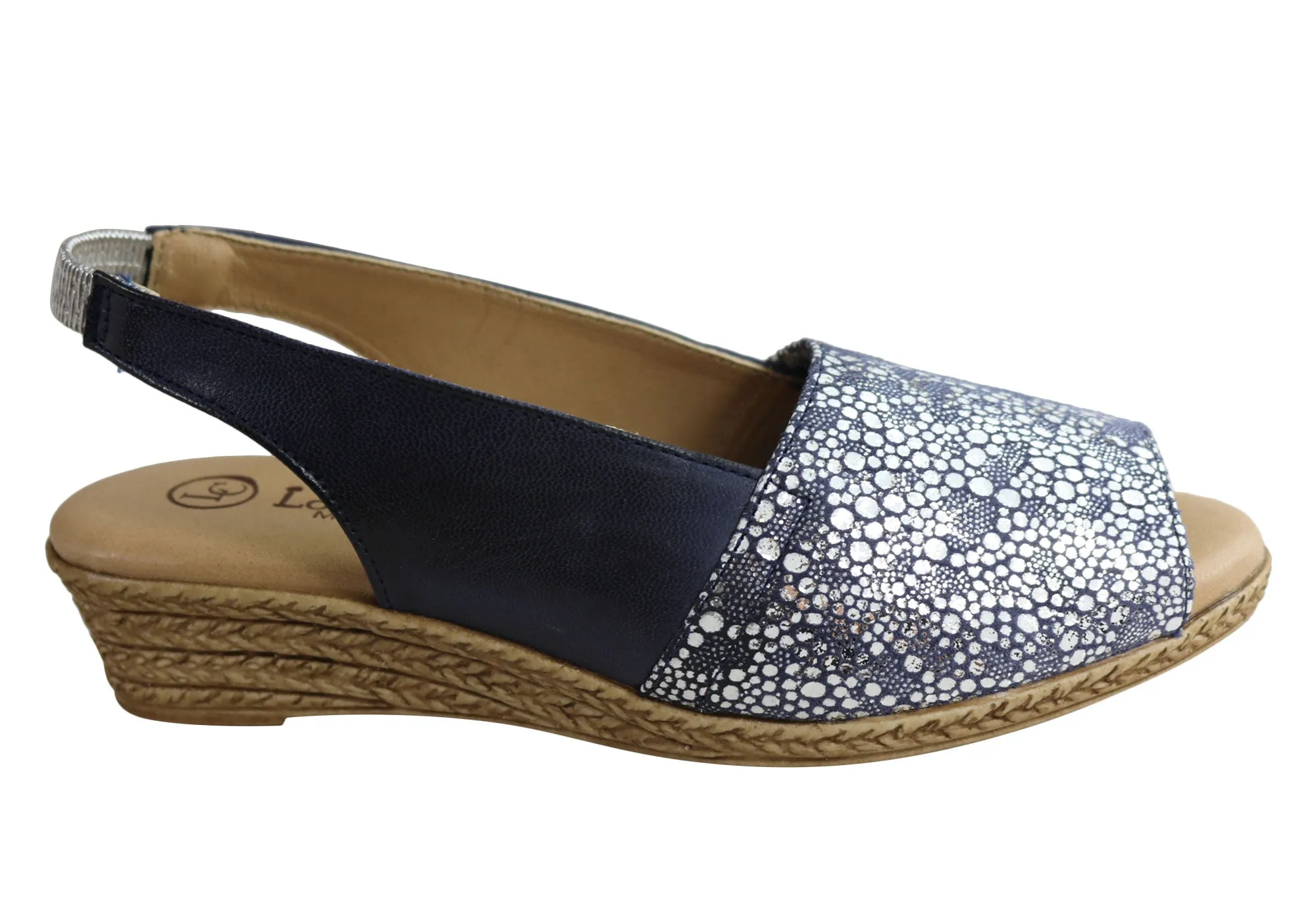 Classic Sandals Anti Slip Lola Canales Lulu Womens Comfort Leather Wedge Sandals Made In Spain