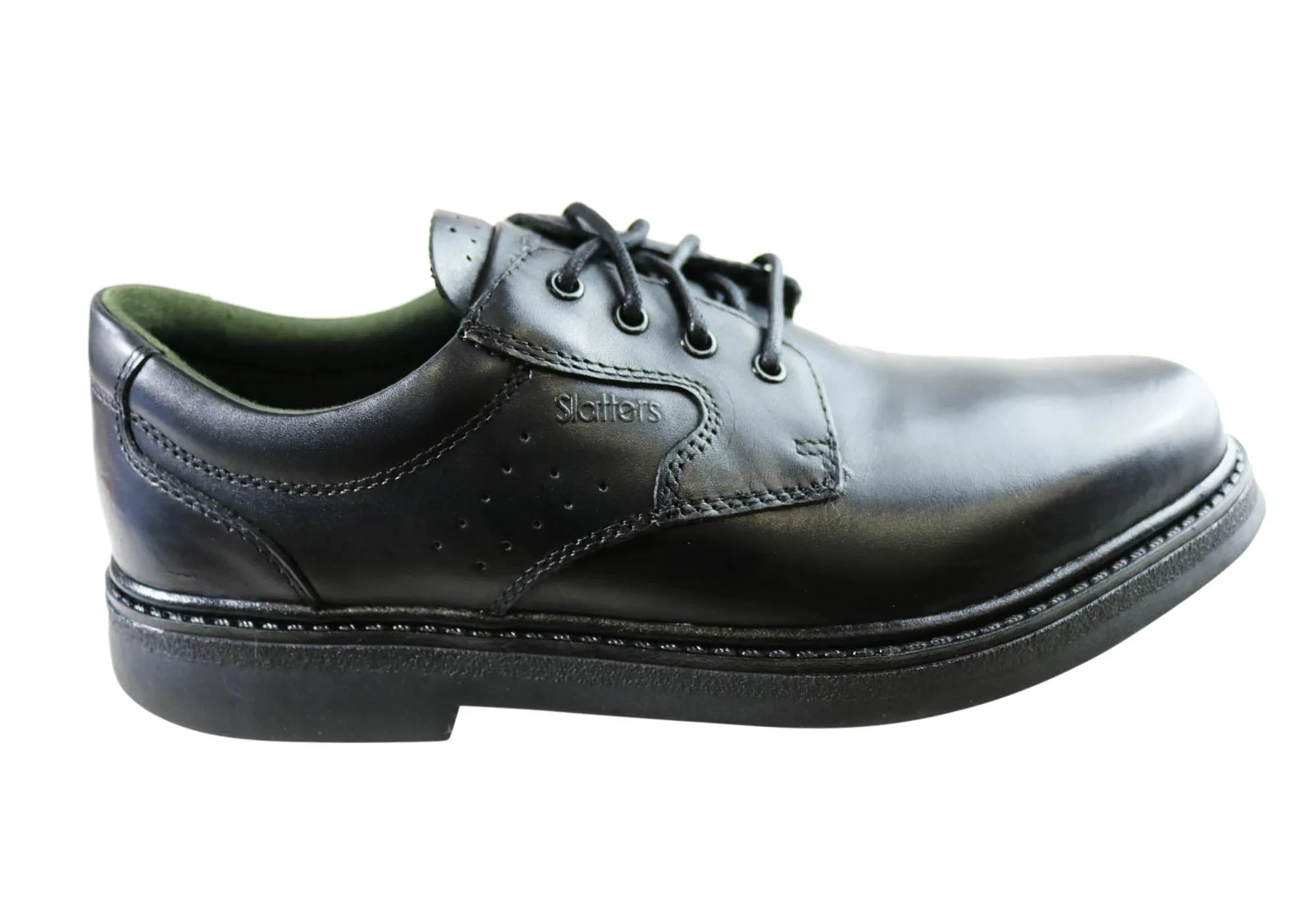 Slatters Premier Mens Comfortable Leather Lace Up Dress Shoes Low Profile Stable Pace