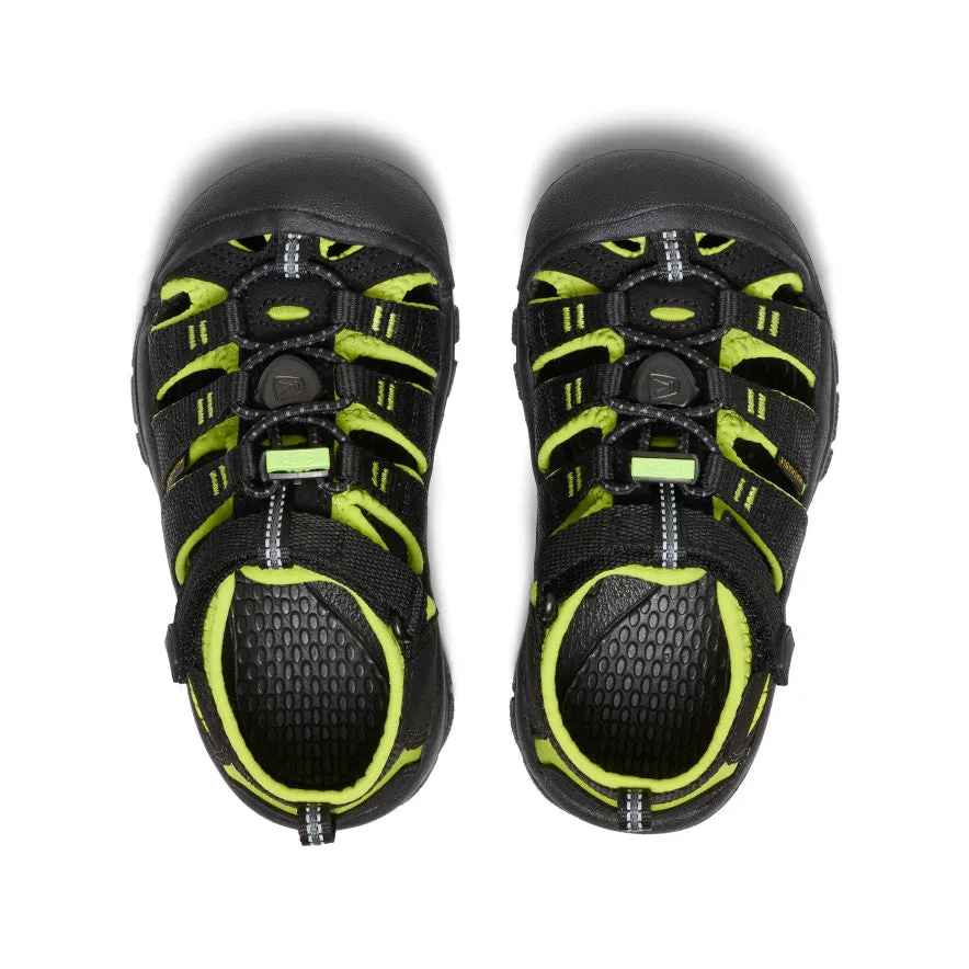 Little Kids' Newport H2  |  Black/Lime Green Carry Light