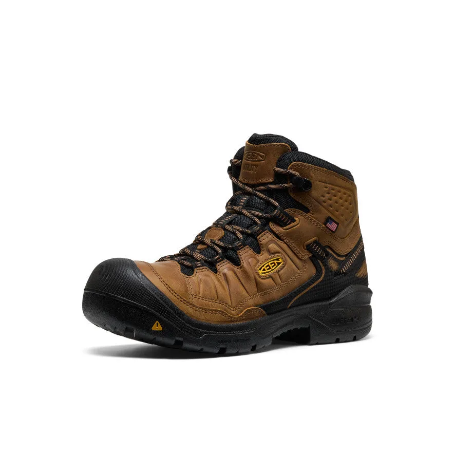 Utility Style Cool Weather Men's Targhee IV Waterproof Work Boot (Soft Toe)  |  Belgian/Black