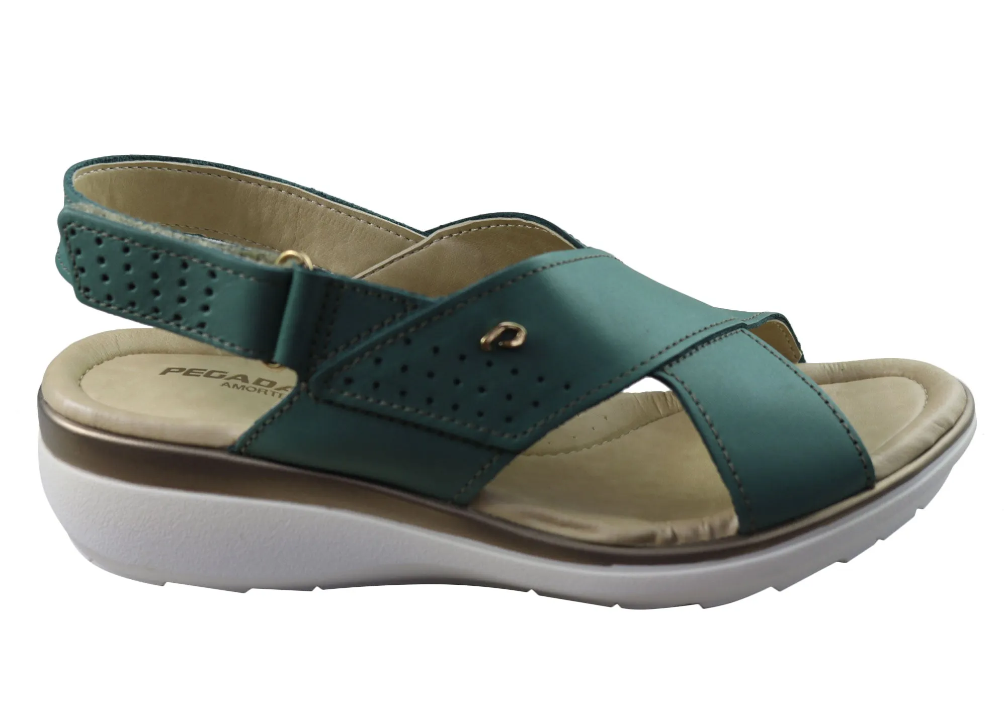 Pegada Paros Womens Comfortable Leather Sandals Made In Brazil Classic Style
