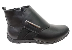 Andacco Meledie Womens Brazilian Comfortable Leather Ankle Boots Street Sound