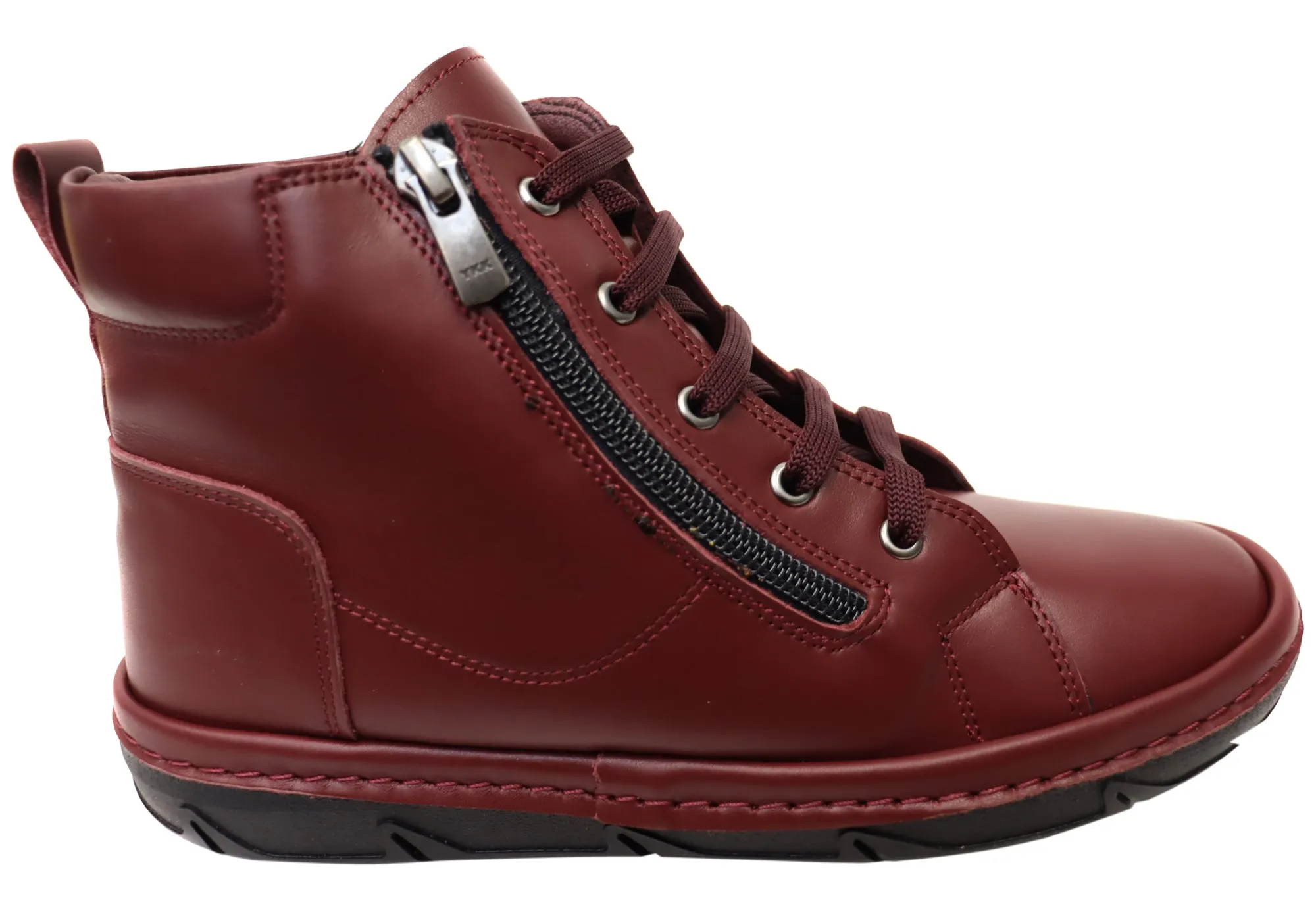 Orizonte Kylie Womens European Comfortable Leather Ankle Boots EasyToClean Stable Support Mountain Hike