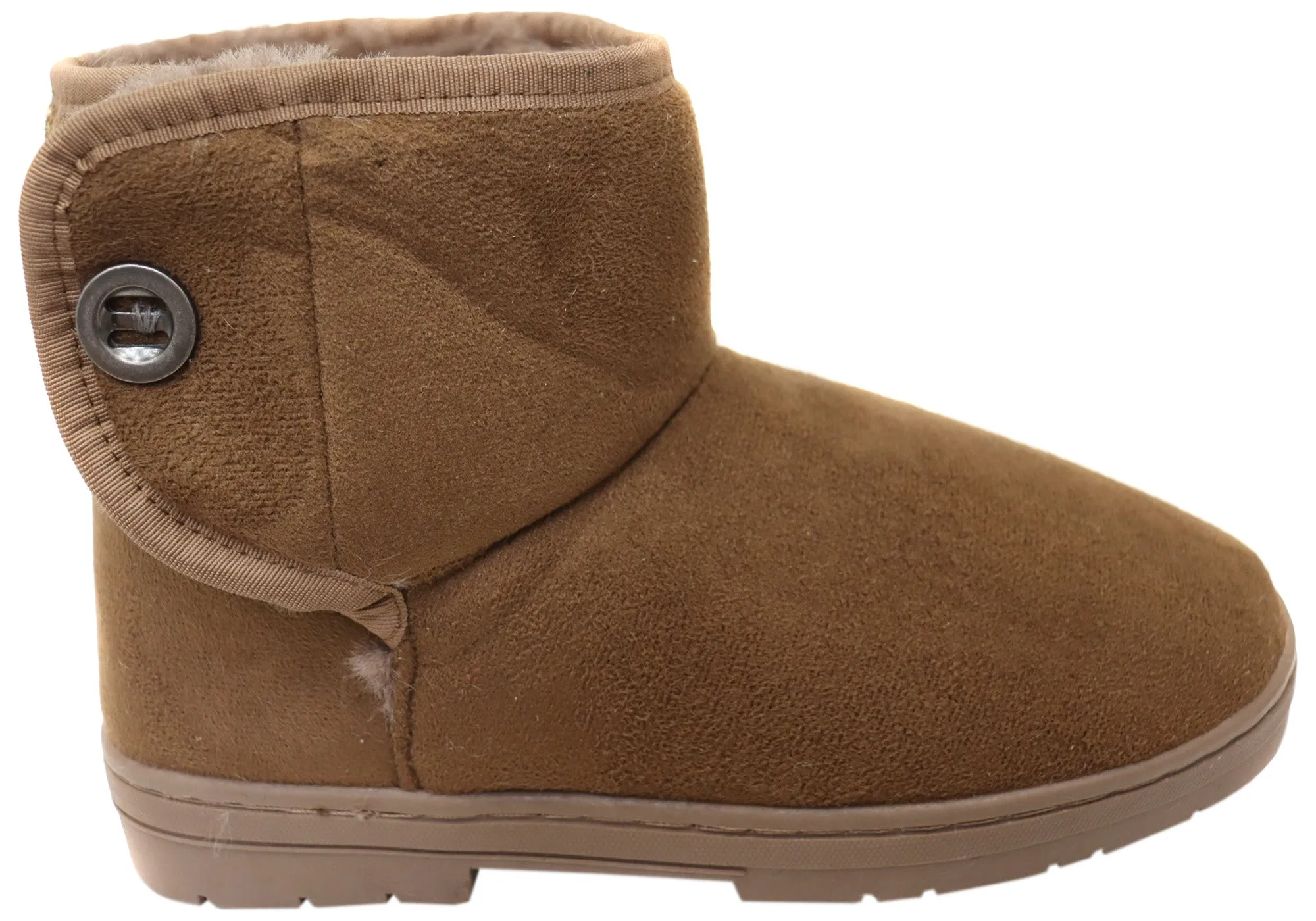 Scholl Orthaheel Fluffy II Womens Comfort Supportive Slippers Boots Anti Odor Work Commute