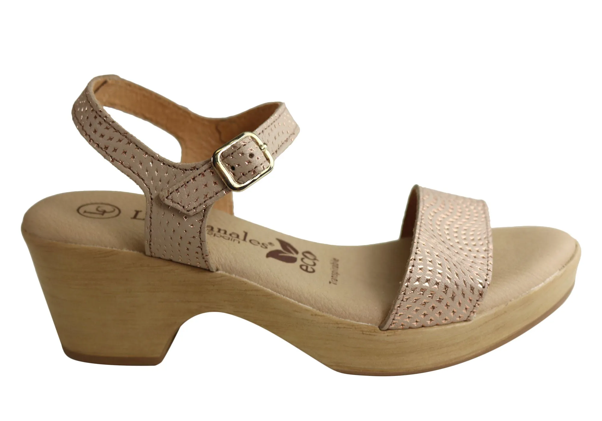 Lola Canales Amalie Womens Comfortable Leather Sandals Made In Spain White Clean Adjust Strap