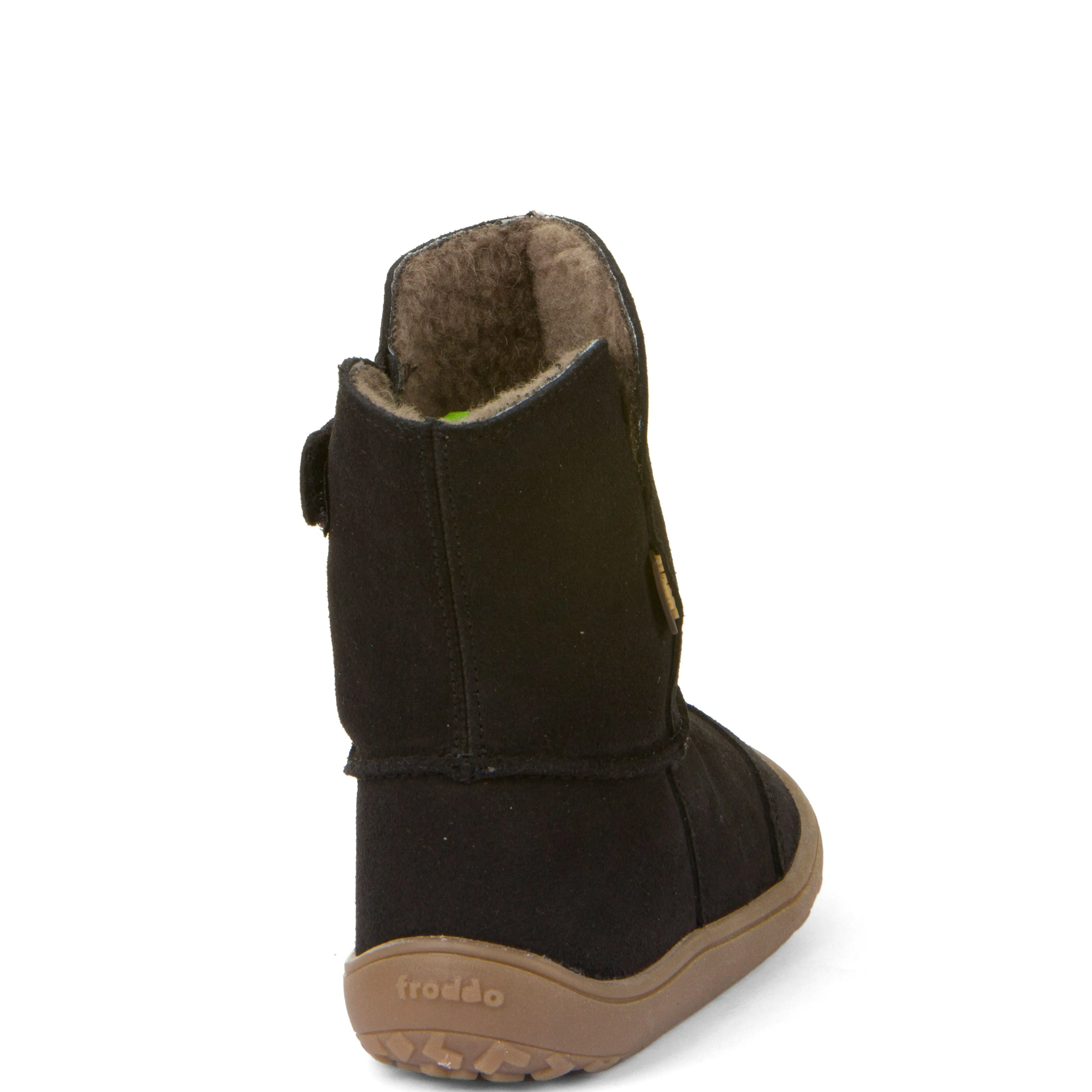 Froddo Kid's Barefoot Tex Suede Waterproof Boots - Black Rugged Built Comfort Seeker Anti Odor Weekend Camping