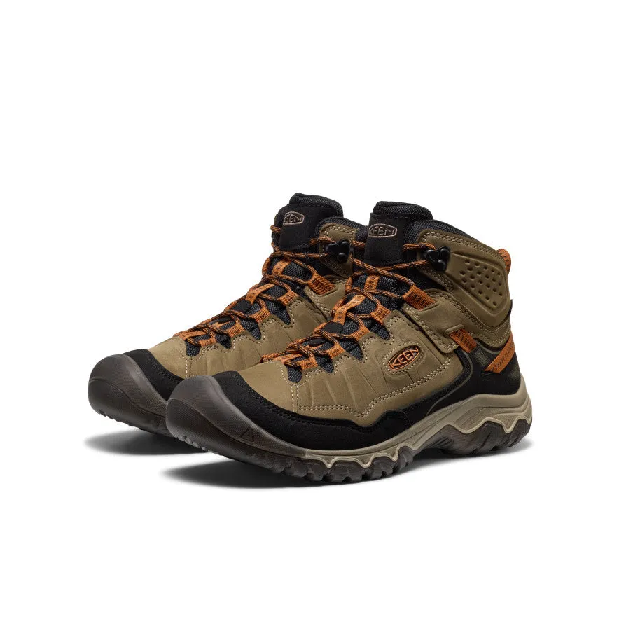 Comfort Toe Box Men's Targhee IV Waterproof Hiking Boot  |  Sea Turtle/Roasted Pecan