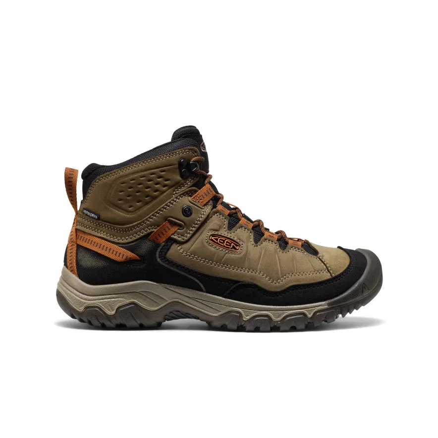 Slip Resistant Outsole Slip Resistant Daily Walks Men's Targhee IV Waterproof Hiking Boot  |  Sea Turtle/Roasted Pecan