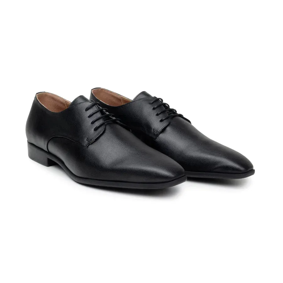 Durable Build Hiking Trails 'Nero' Men's Vegan Derby Shoe by Zette Shoes - Wide Fit EEE in Matte Black