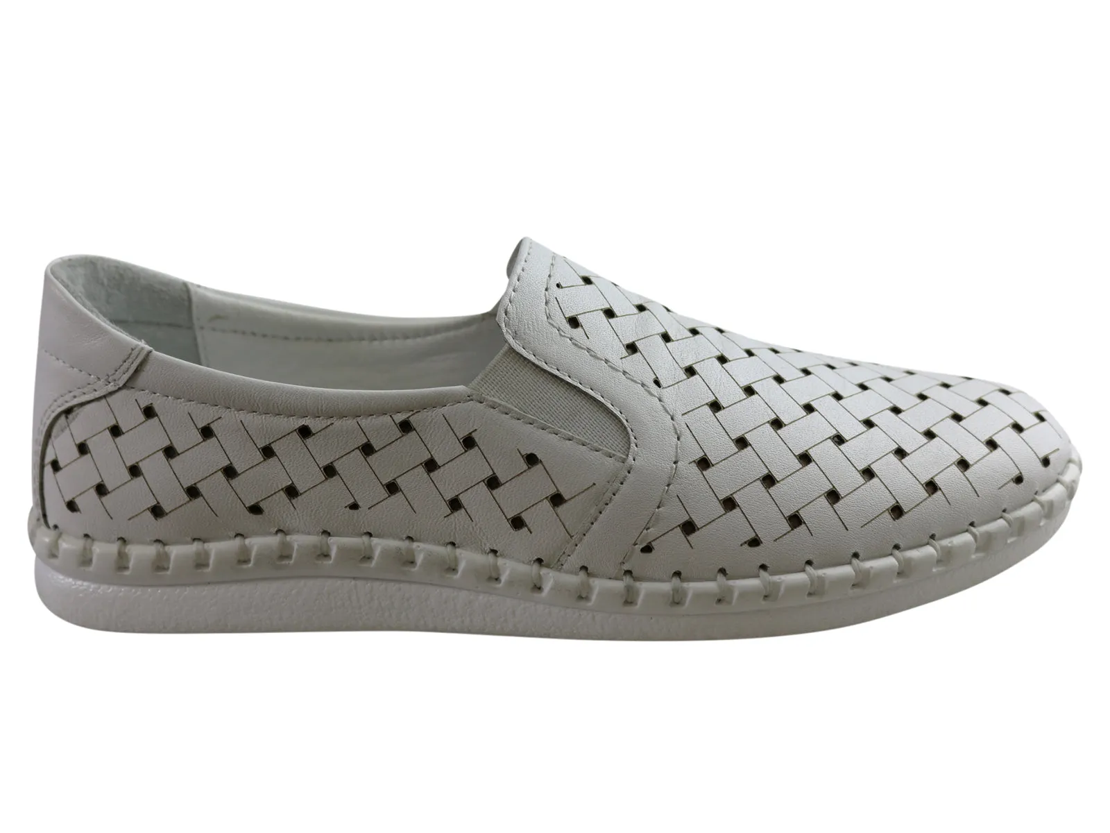 Orizonte Arlita Womens European Comfortable Leather Casual Shoes Durable Build Airport Travel