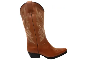 Insulated Weather Resistant User D Milton Eleanor Womens Comfortable Leather Western Cowboy Boots