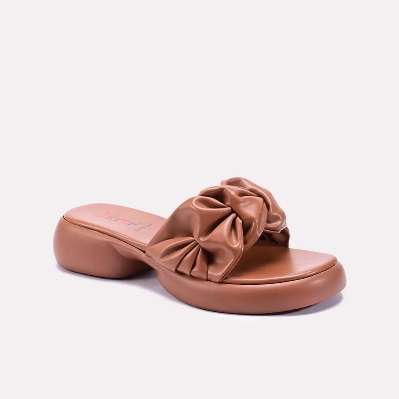Cool Pop Stable Mustard Comfy Chunky Casual Slippers 0413124