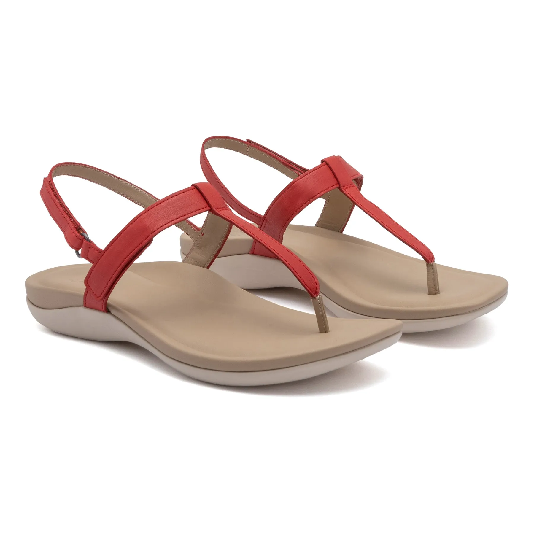 Oasis T Strap Metatarsal Padded Heel Summer Open Toe Shoes